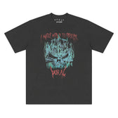 A WORLD OBSCURED FADED GRAY TEE