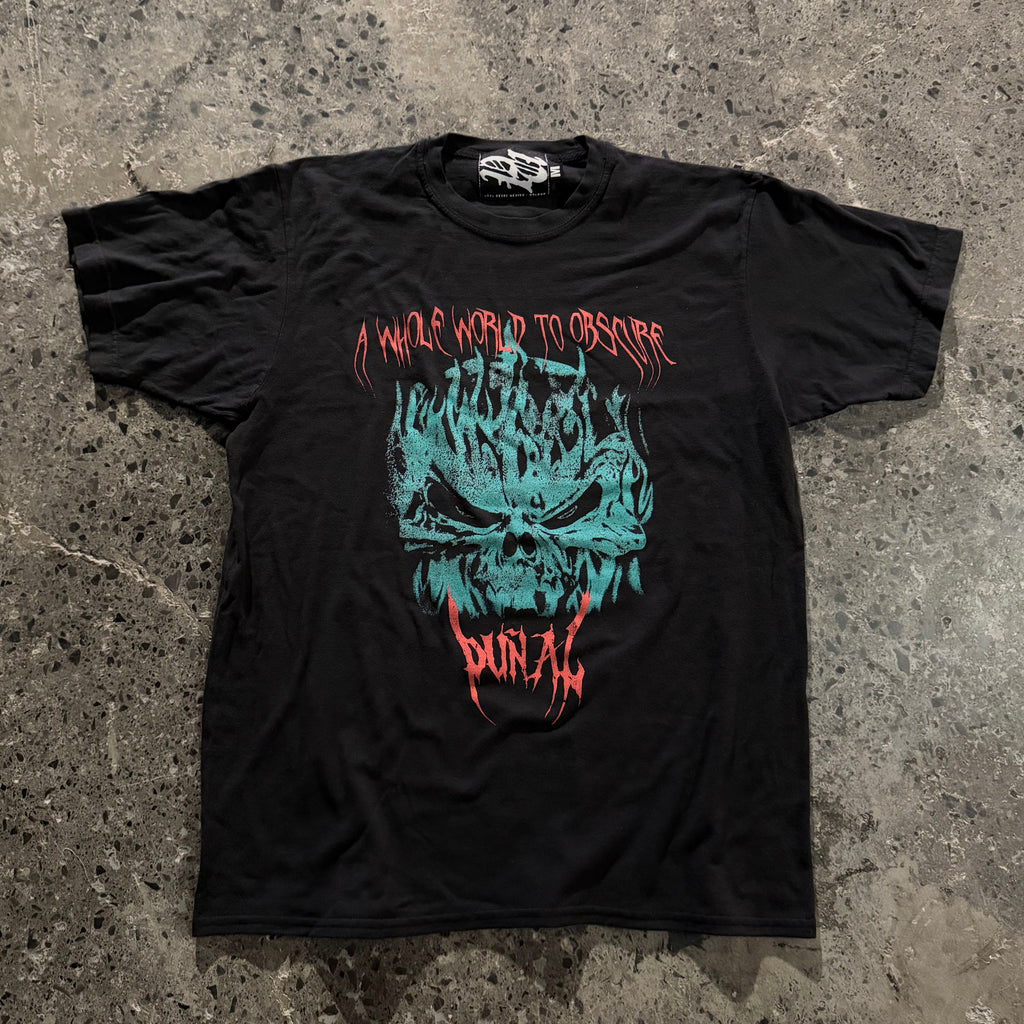 A WORLD OBSCURED BLACK TEE