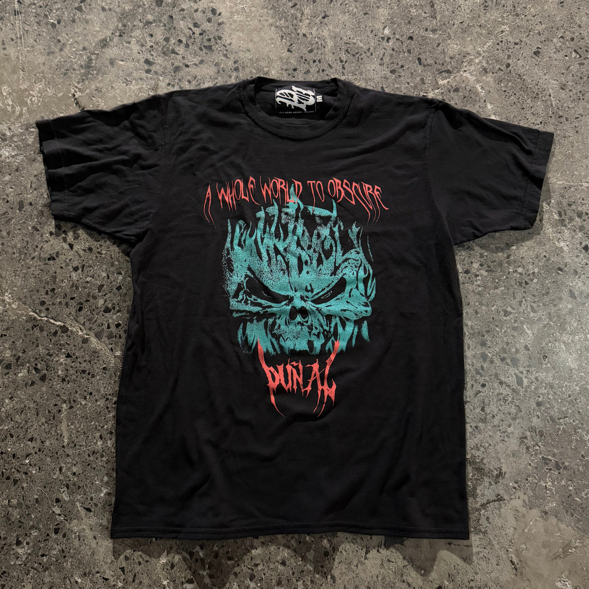 A WORLD OBSCURED BLACK TEE