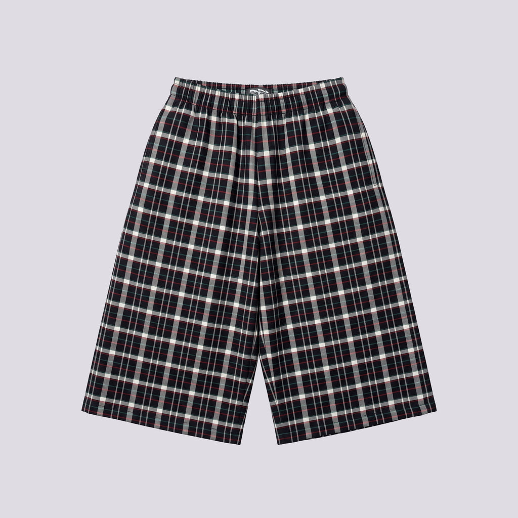 BLACK PLAID ESE SHORTS