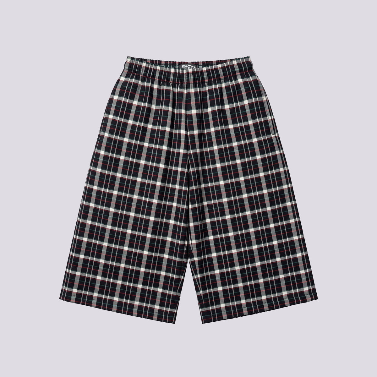 BLACK PLAID ESE SHORTS