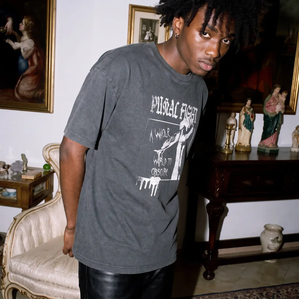 SHEDDING SKIN FADED GRAY TEE