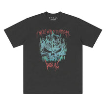 A WORLD OBSCURED FADED GRAY TEE