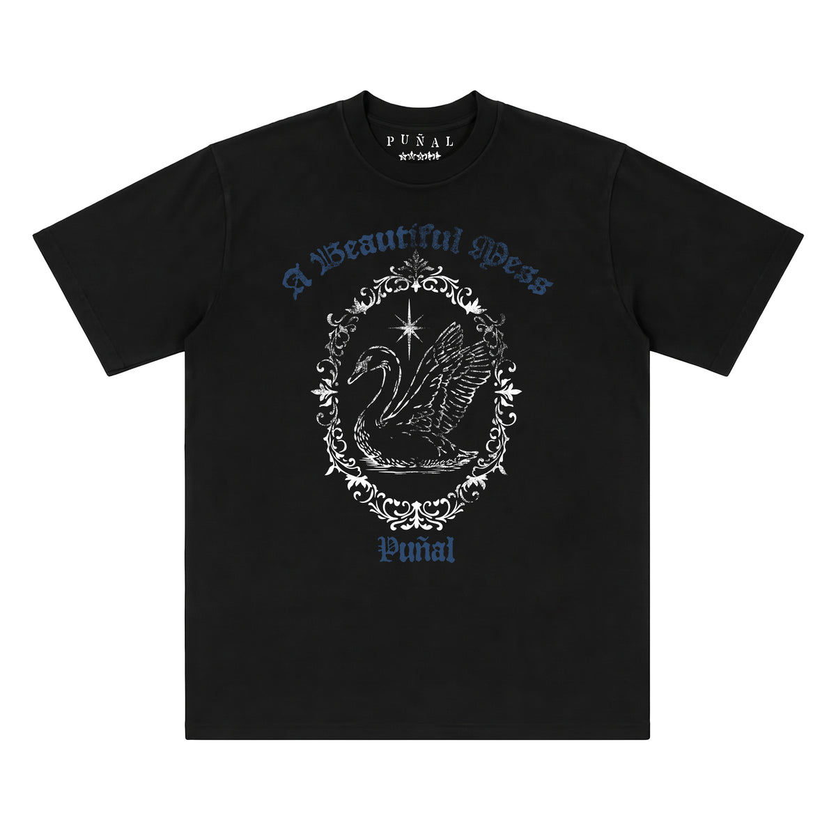 HEAVENLY DISTURBANCE BLACK TEE